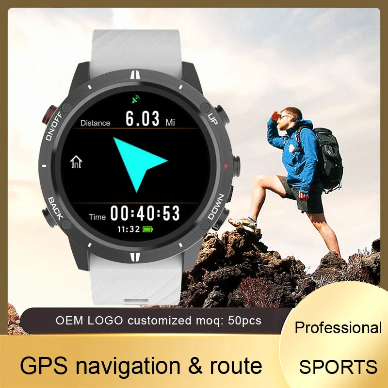 2024 New Sunroad GPS Sports Watch Smart Men Sports Fitness Watches Swim Waterproof Climb Hiking Running Digital Wristwatch G5