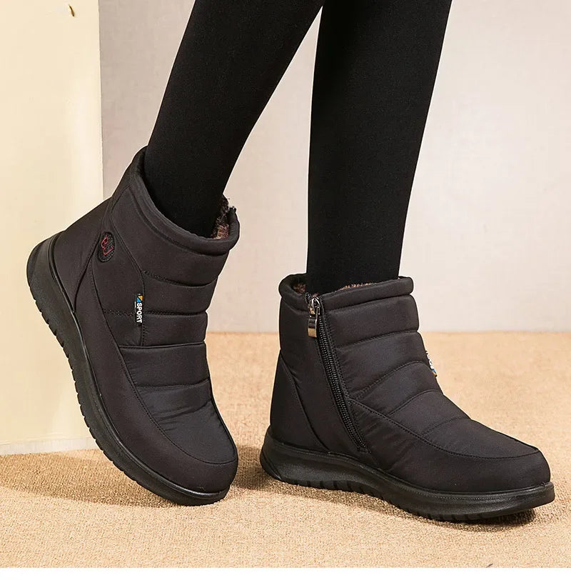 Women Boots 2024 Winter Boots For Women Waterproof Snow Boots Ankle Fur Botas Mujer Elegant Footwear Winter Shoes Women Botines