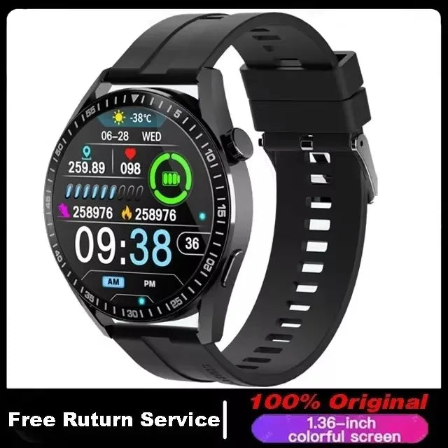 2024 New Smart Watch Men Women AMOLED 420*420 HD Screen Heart Rate Bluetooth Calls Waterproof SmartWatch Android IOS For Huawei