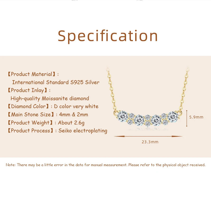 OXTAO With Certified Jewelry Sets Wholesale Sparkling Moissanite Diamond Necklaces&Earring Luxury Gift Real 925 Sliver for Women
