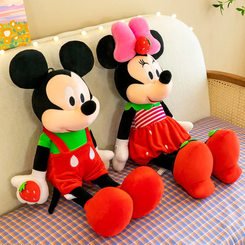 Disney Cute Plushies Mickey Minnie Doll Mickey Mouse Pillow Children's Plush Toy stuffed Big Doll Wedding Gift for Girls Kids