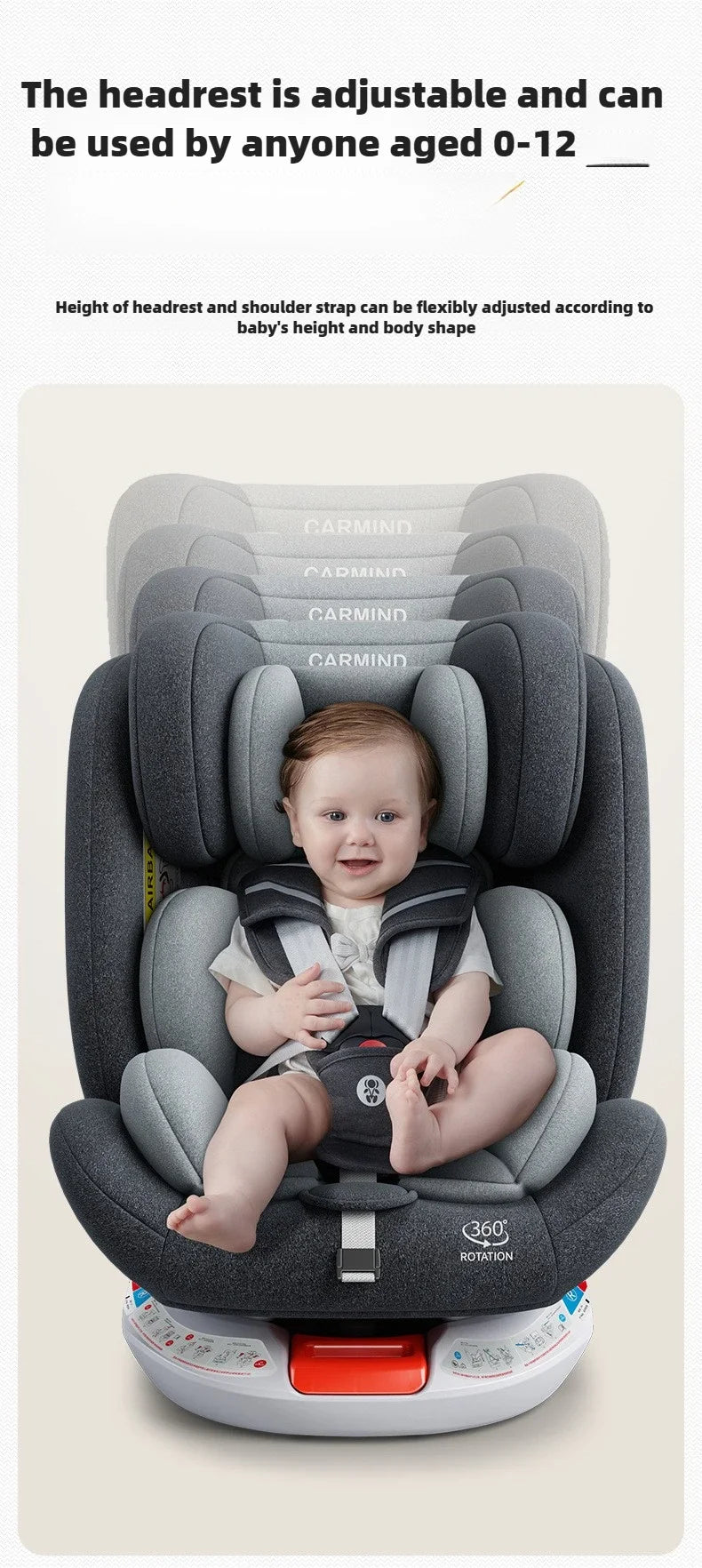 EU STOCK Baby child safety seat infant 0-4 years old baby car seat  baby car seat newborn can sit or lie down ECE standard