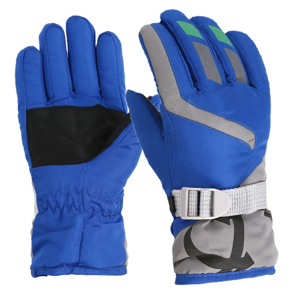 Children Winter Rabbit Gloves Baby Girls Waterproof Windproof Snow Gloves Kids Boy Thick Warm Ski Mitten For 2-6 Years Old