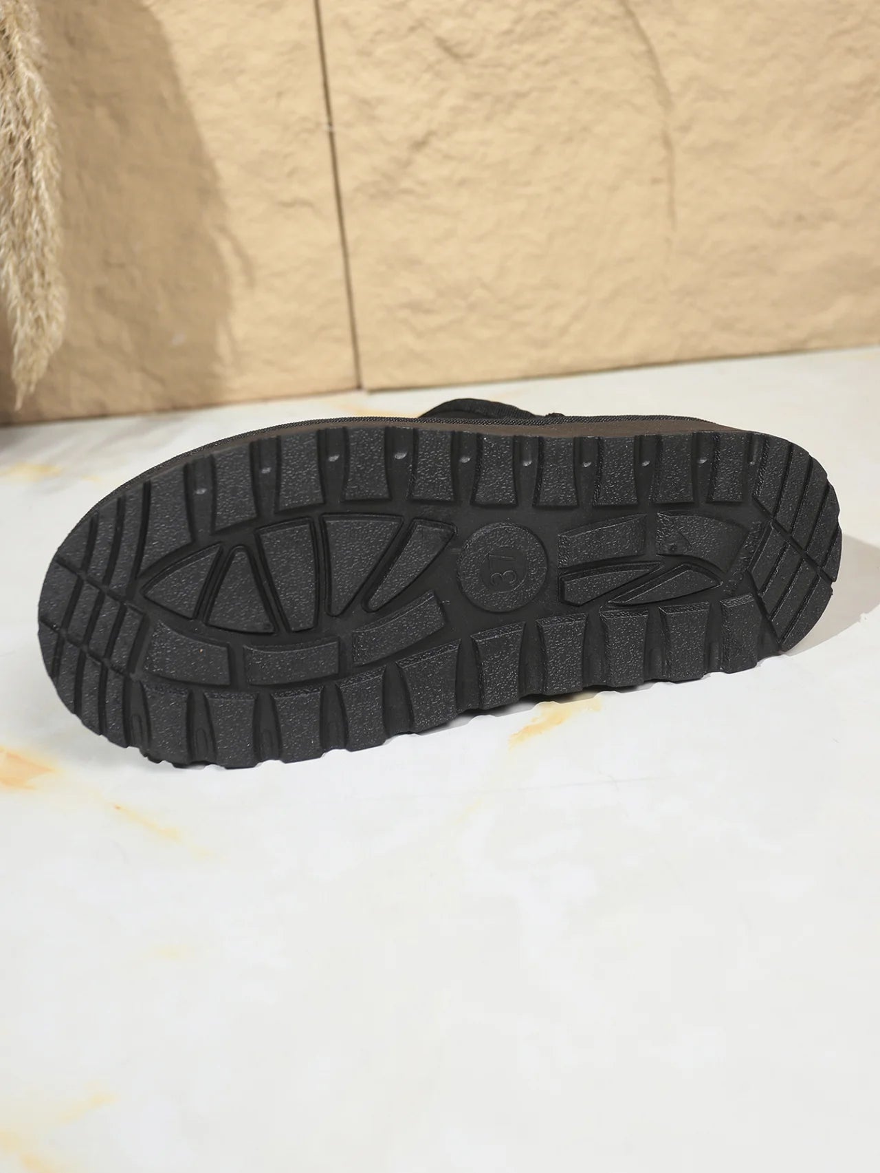 Snow Boots for Women 2026 Winter New Cashmere Warm Thick Soles Without Heel-covered Hair Half Slipper Cotton Shoes for Women