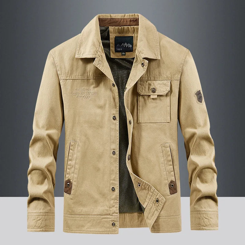 Men Jackets outdoor Slim fit Coats Casual Jackets High Quality Male wear Multi-pocket Cargo Jackets And Coats plus Size 5XL