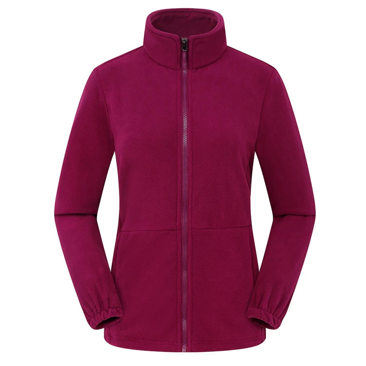 Winter Women's Wool Jacket Stand Collar Warm Breathable Cold Resistant Casual Comfortable Outdoor Travel Hiking Clothing
