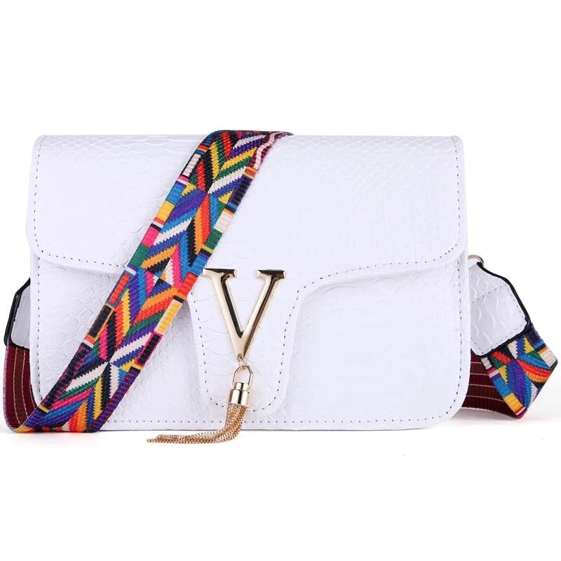 Crocodile Chain Small Crossbody Bags for Women,Black Luxury Brand Shoulder Bag,European Female Fashion Trend New Design Handbags