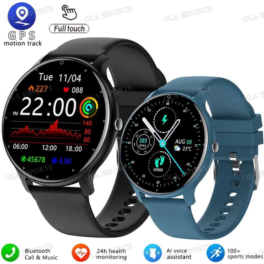 2026 smart watch HD  touch screen ，5ATM waterproof，remote control，GPS tracking，heart rate monitor smartwatch for ios Andriod