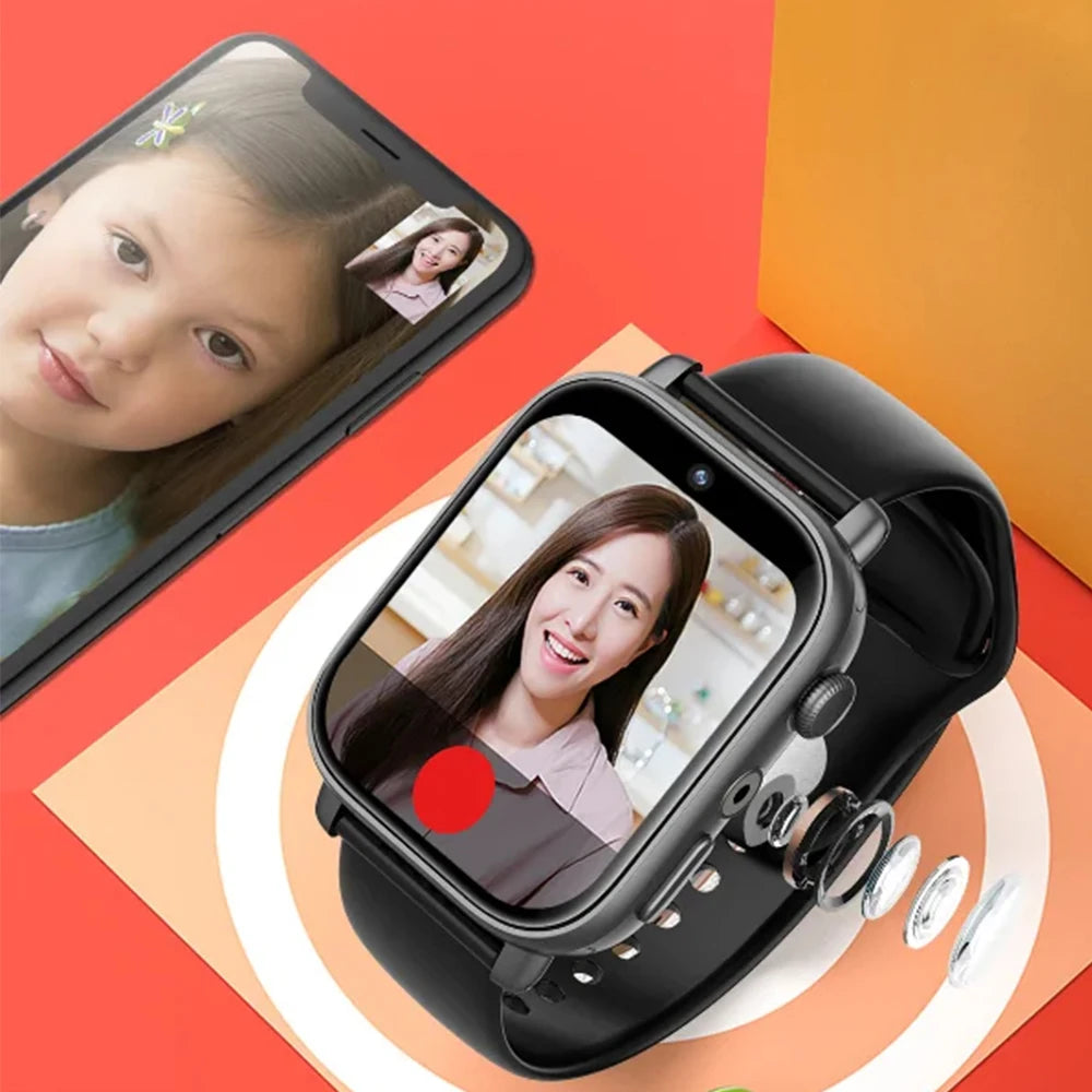 NEW I1S Smart Watch 4G SIM Card 1.9inch HD Screen with GPS WIFI Dual Camera Video Call Google Play 64G-ROM Android Smartwatch