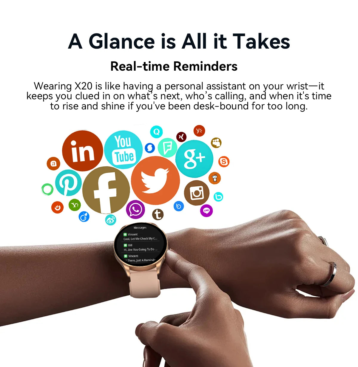 Blackview 2024 New Smartwatch X20 Watch AMOLED Display Hi-Fi Bluetooth Phone Calls Health and Fitness Tracking