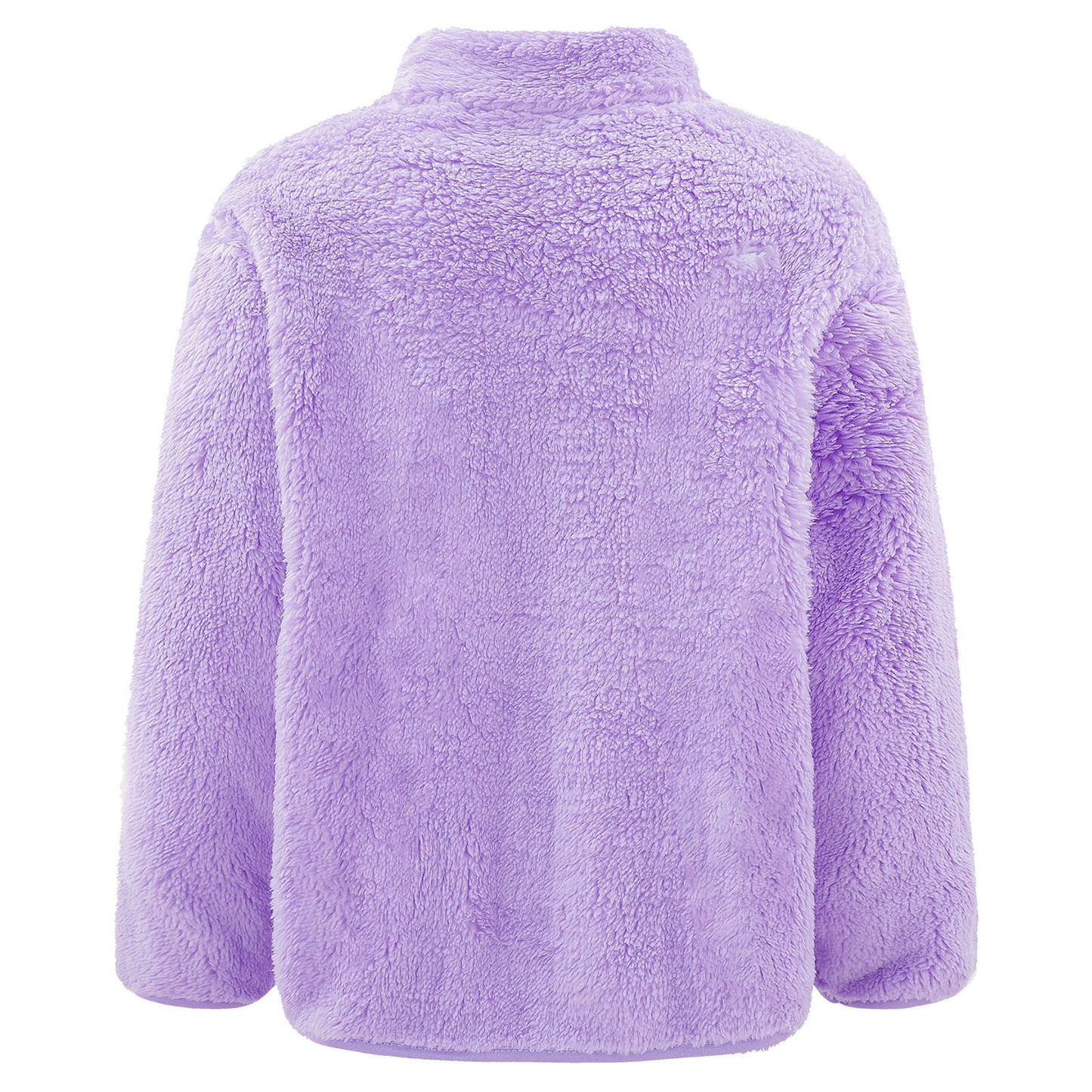 Girls Boys Warm Fleece Jacket Coat Full-Zip Turtleneck Tops with Pocket Fall Winter Outerwear for 2 Years-12 Years