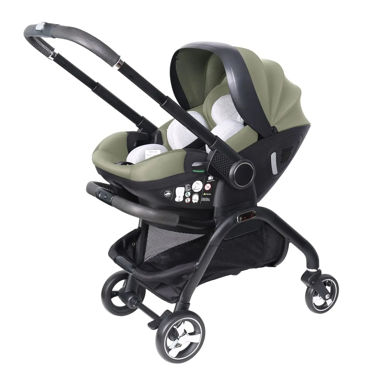 Kodilo baby safety stroller, child safety seat, newborn baby sleeping basket can be pushed in both directions Easy to operate