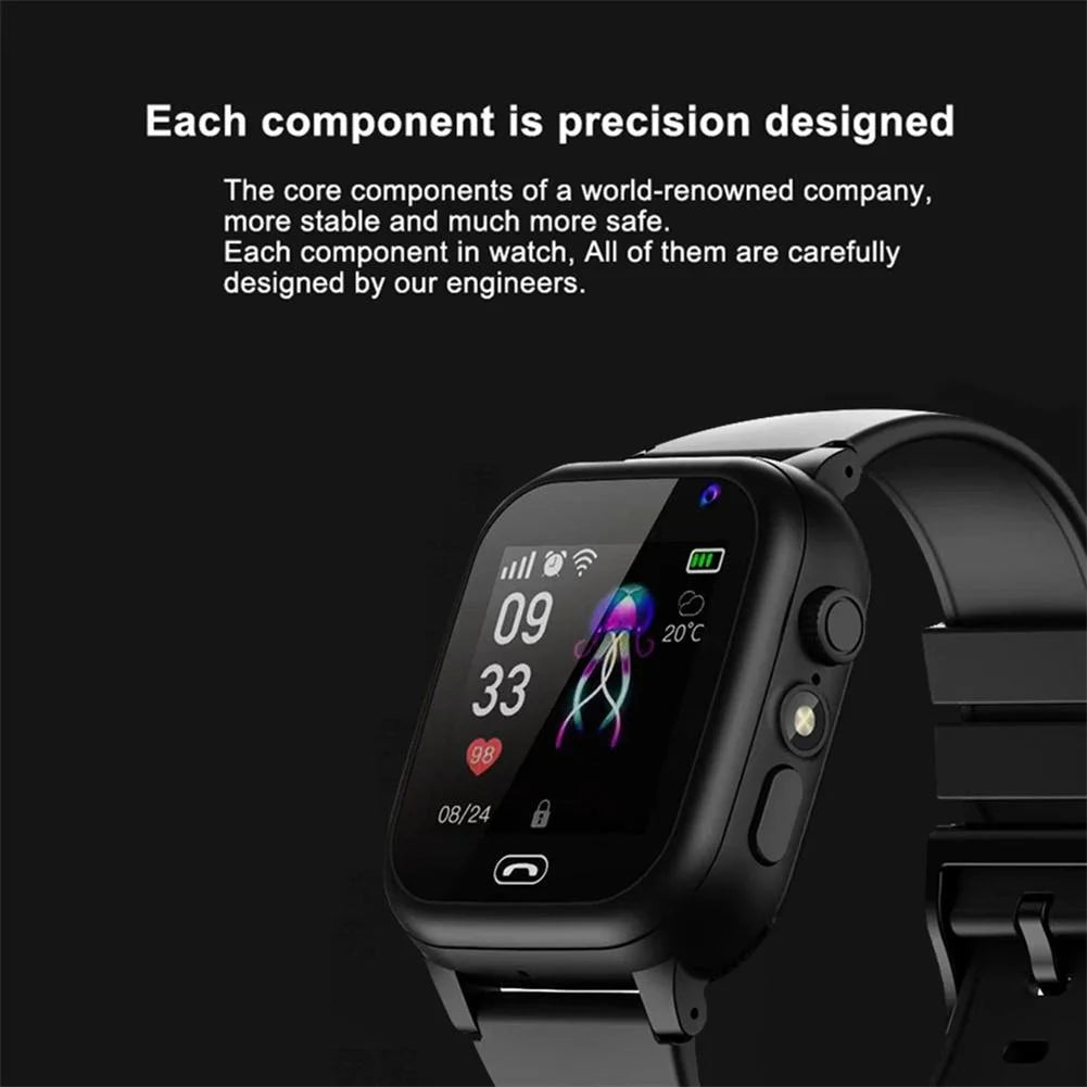 4G Kids Smart Phone Watch SOS GPS Call LBS Tracker Location Sim Card Clock Camera Chat Waterproof Smartwatch Boys Girls Gifts