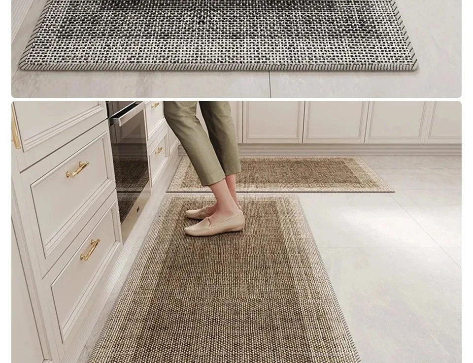 Kitchen Floor Mat Stain-resistant and Wear-resistant Carpet Home Decor Rug Soft and Comfortable Loop Fleece Carpets