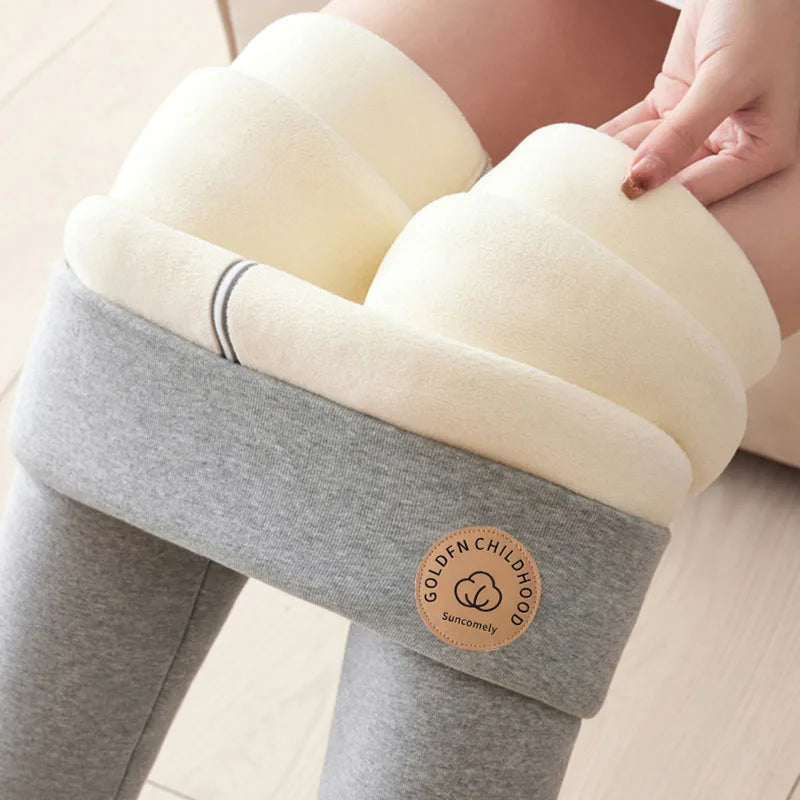2025 Women's Winter Leggings High Waisted Thermal Plus Velvet Tight Stretch Leggings Keep Out The Cold Thicken Warm Cotton Pants