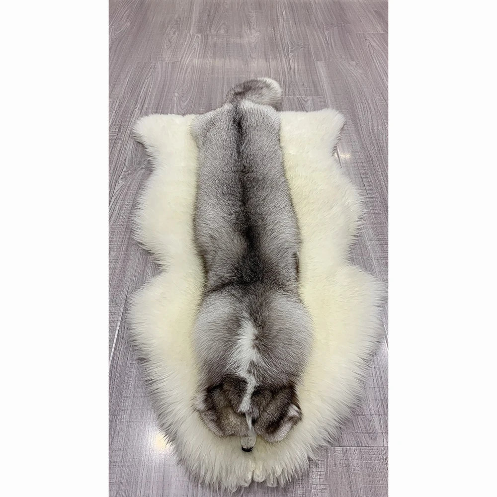 Winter Warm Large Real Fox Fur Collar Natural Fur Coat Scarves Luxury Women Men Jackets Hood Shawl Decor Female Neck Scarf Wraps