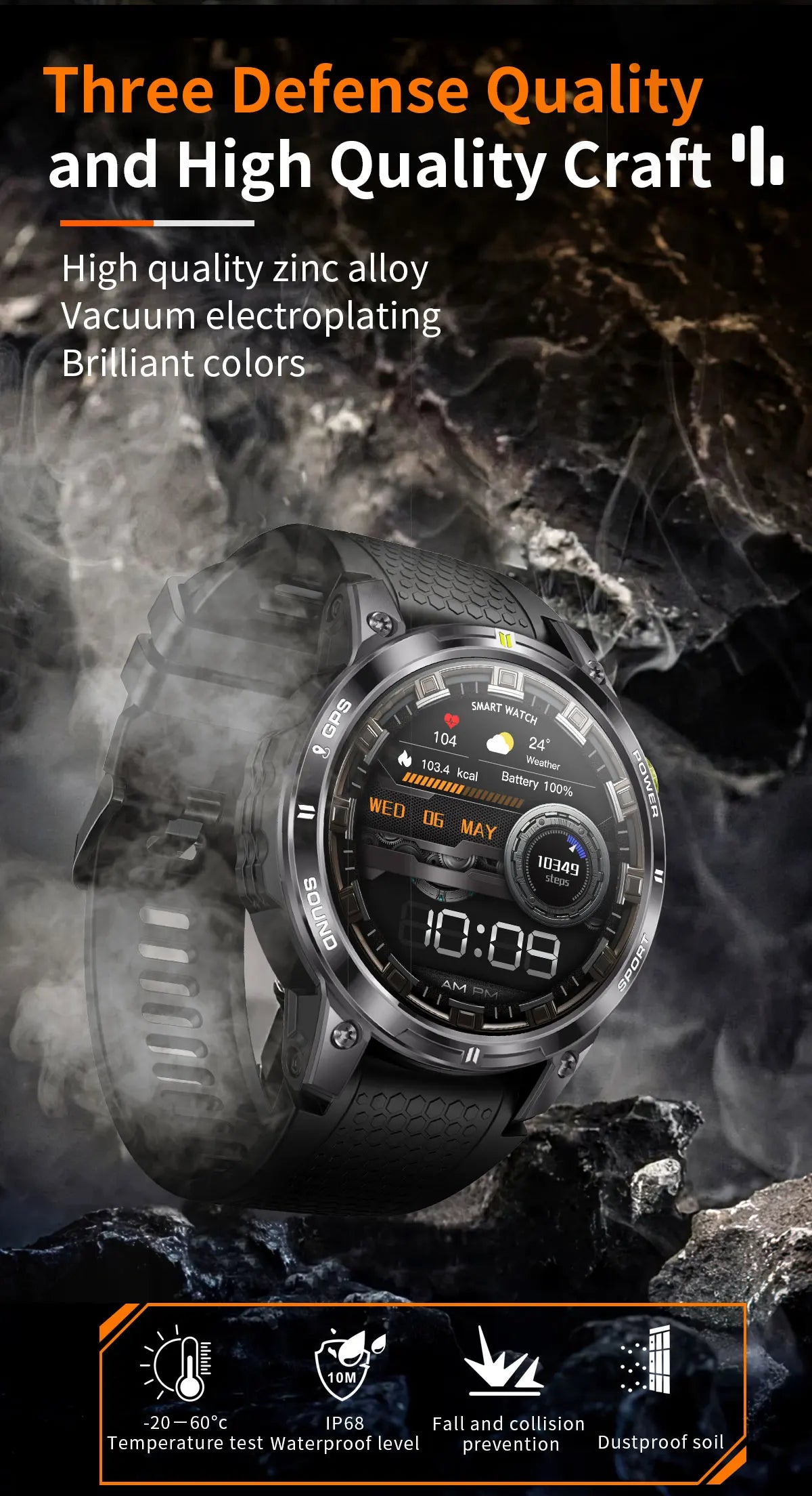 2024 New For HUAWEI iOS Outdoor GPS Compass Men IP68 Waterproof Swimming Smartwatches AMOLED Ultra HD Bluetooth Call Smart Watch