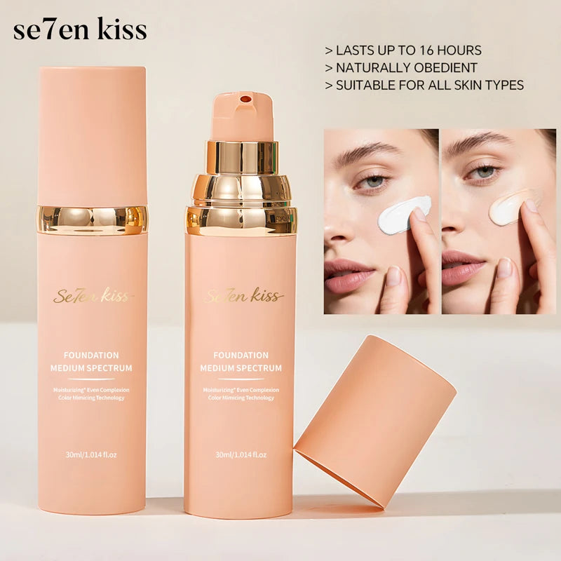 Color Changing Liquid Foundation, Waterproof and Sweat Resistant, Durable Formula, Light Fitting, Natural Makeup Effect