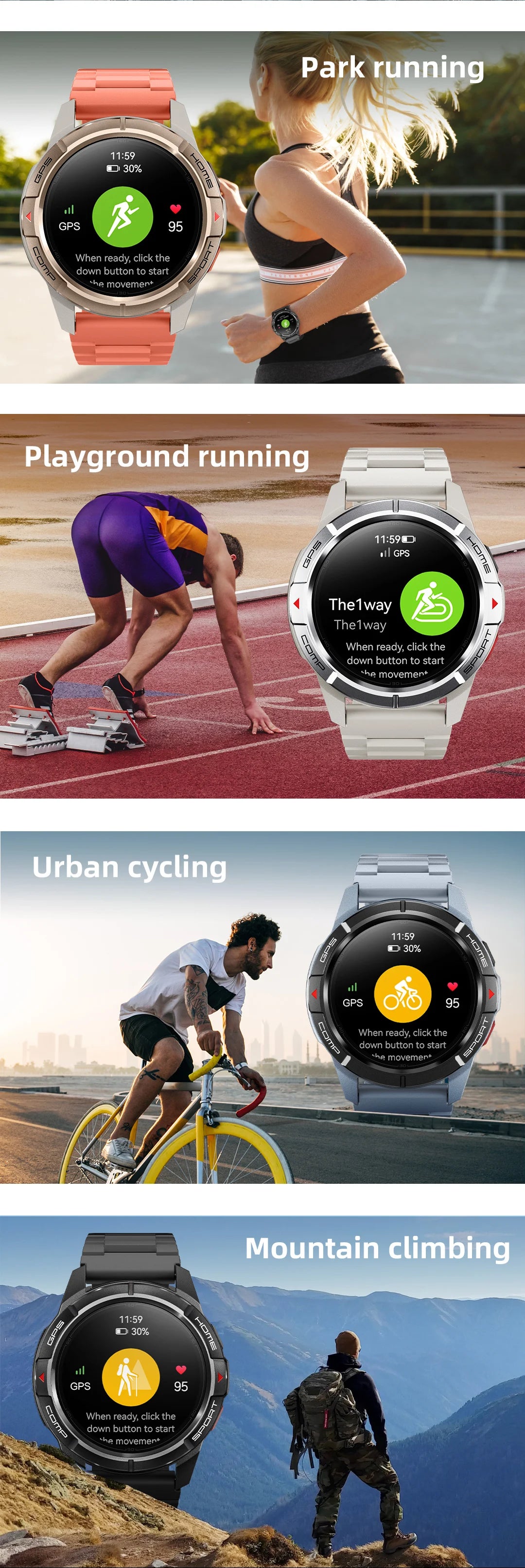 Mibro GS Active Smartwatch GPS Positioning 1000Nits AMOLED Screen 5ATM Waterproof 150 Sports Modes Smart Watch For Android iOS