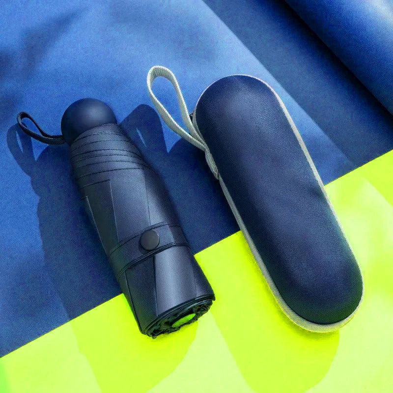 Ultralight And Compact Portable Capsule Umbrella UV Protection Umbrella Mini Five-fold Umbrella