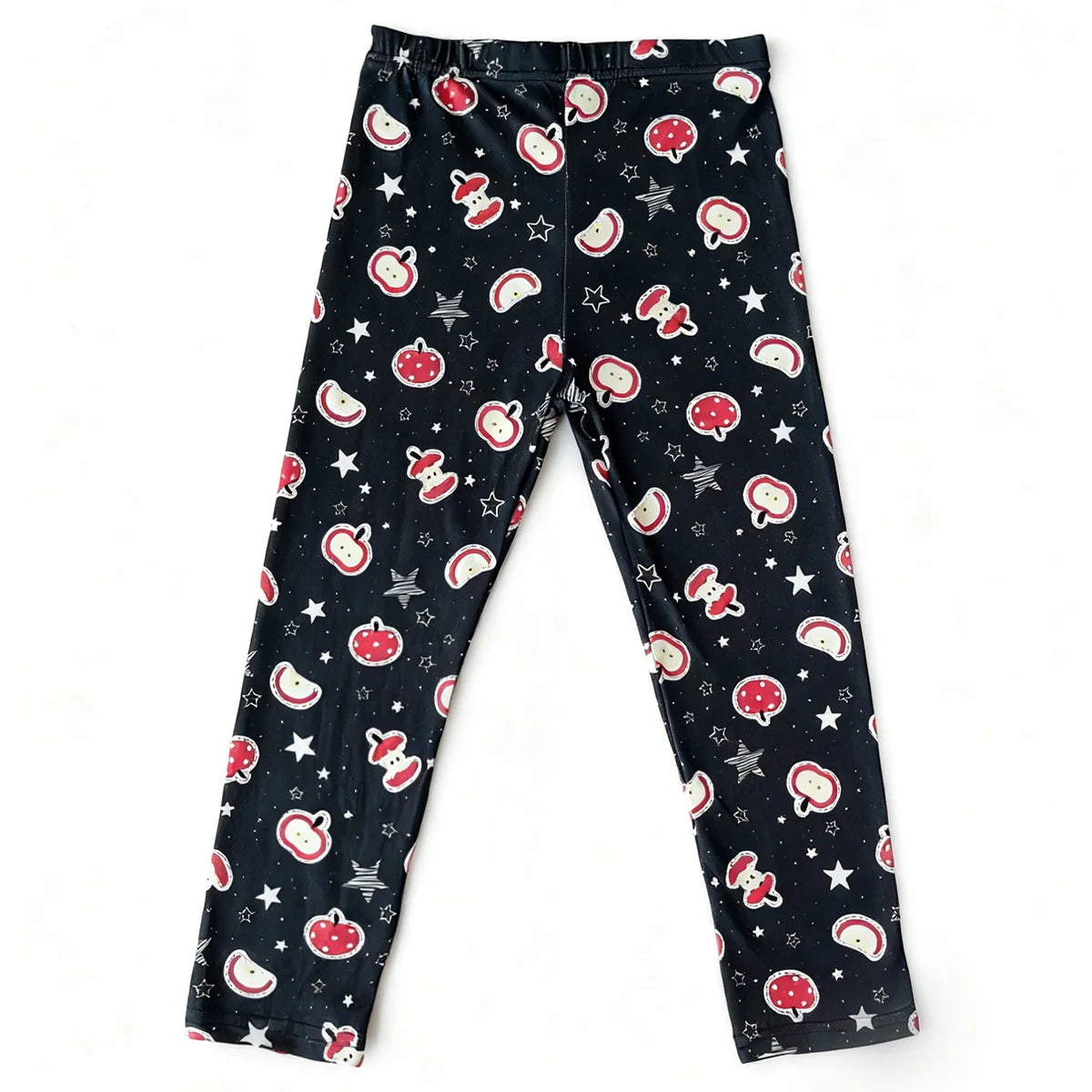 Random Pack of 5 Girls' Printed Leggings for Spring, Autumn, and Early Winter, Comfortable Pants That Can Be Worn Outside
