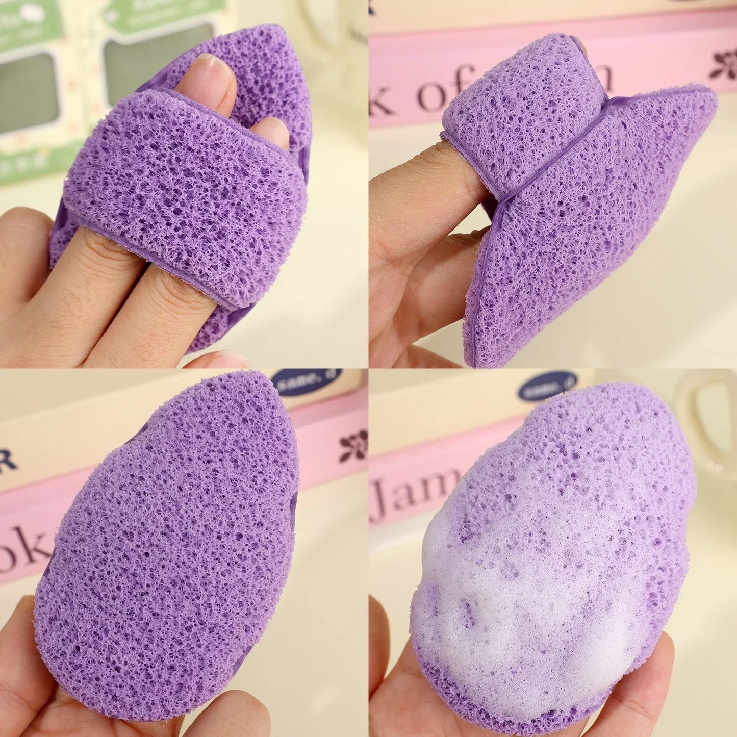 Mud Mask Cleaner Puff Exfoliating Blackhead Removal Face Wash Cleansing Sponge Makeup Remover Foam Sponge Face Clean Pads Tool