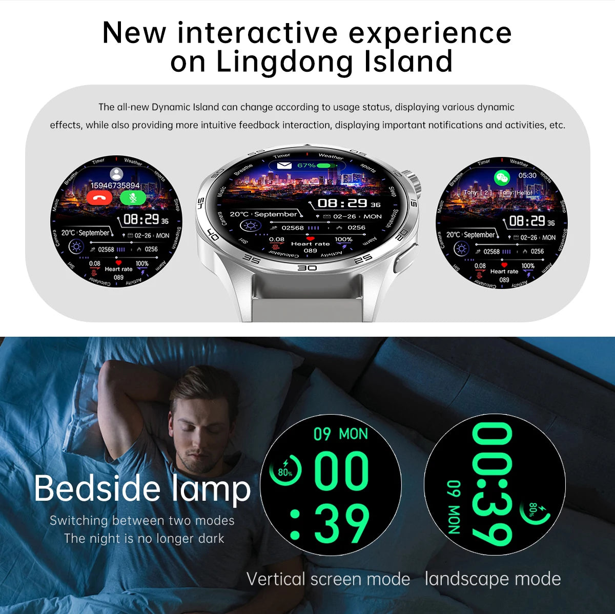 2024 New GPS Smart Watch Men For Huawei Watch GT5 Pro 360*360 HD Screen Bluetooth Call NFC IP68 Waterproof Heart rate Smartwatch