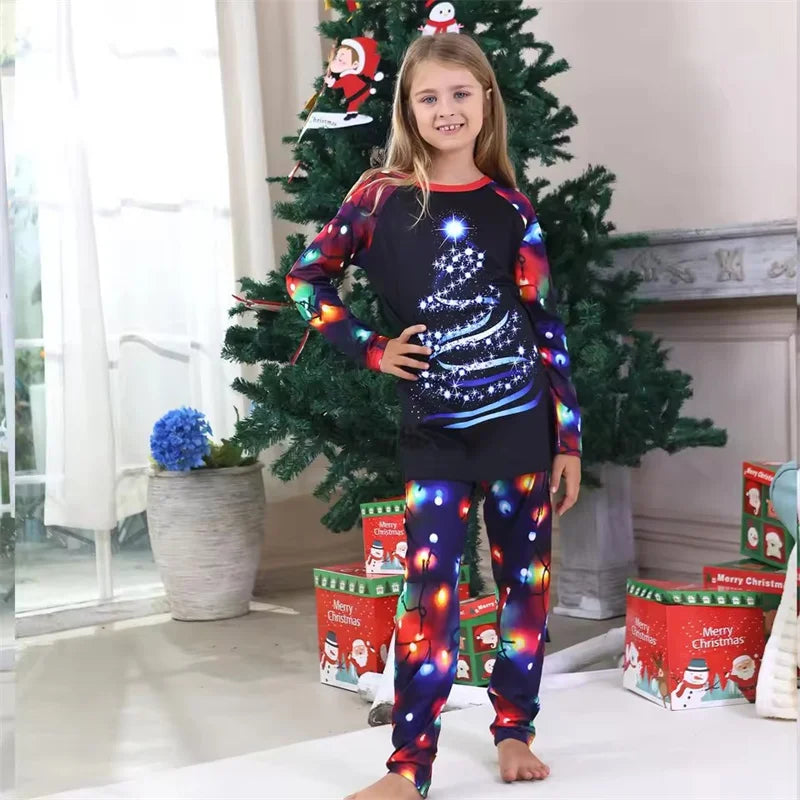 Christmas Family Pajamas Adults Kids Matching Outfits Cute Loose Sleepwear Mother Daughter Father Don Baby Romper Xmas Look Pjs