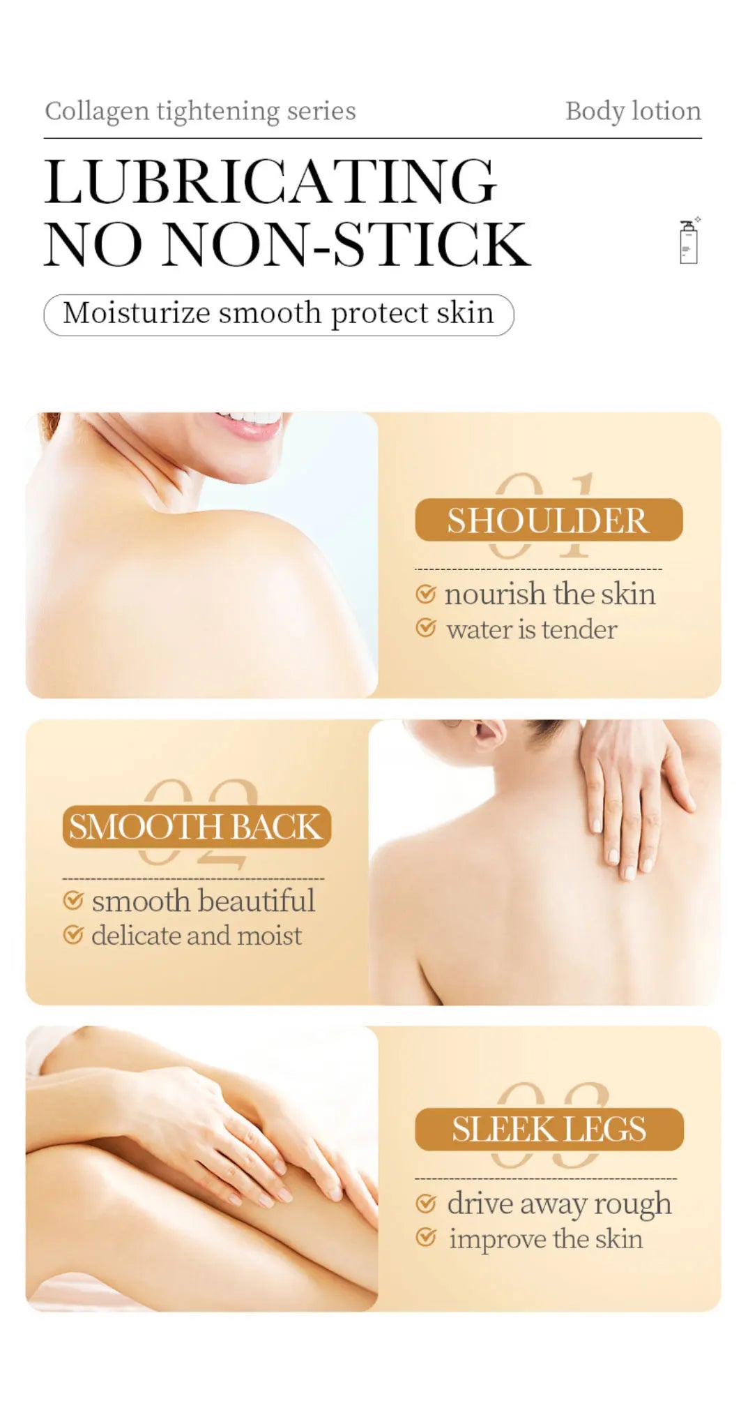 300g Collagen Anti-Aging Body Lotion: Moisturizes, Smooths, And Repairs Skin; Gentle And Easily Absorbed.