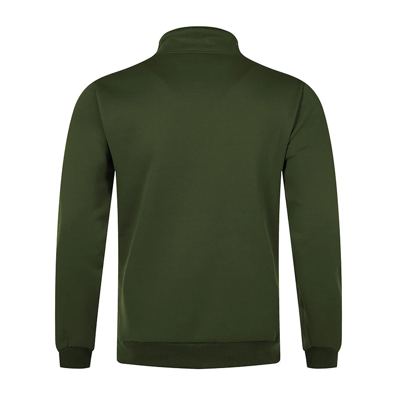 Men's Thermal Fleece Jacket Cozy Wind Resistant Full Zip Coat with Pockets Ideal for Outdoor Workouts and Hiking