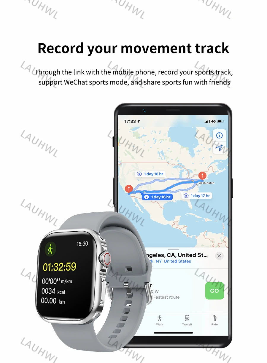 Bluetooth call smartwatch series 9 men and women exercise heart rate blood pressure NFC  For Android smartwatches smartwatch 9
