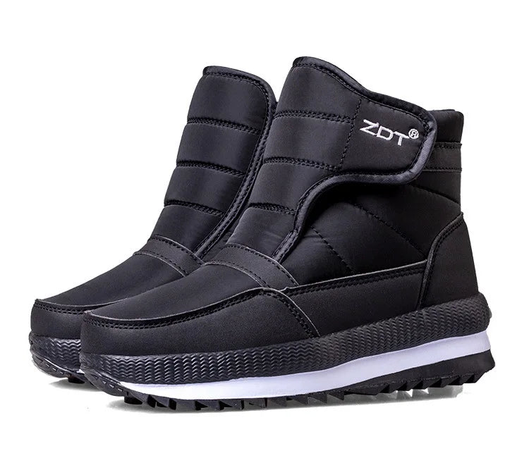 -40°C Winter Thicken Warm Men's Snow Boots Outdoor Waterproof Comfort Cotton Shoes Cold Resistant Non-slip Platform Ankle Boots