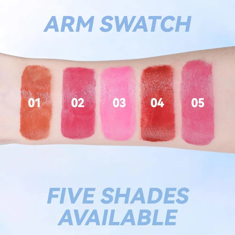 Matte Blush Stick with Natural Satin Finish Offers 5 Color Shades Moderate Coverage Long-lasting Nourishing Skin Care Makeup