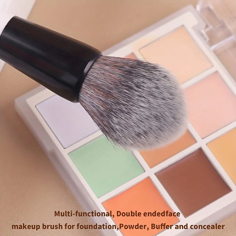 1pcs Double Head Makeup Brushes Flat Angled Foundation Concealer Contour for Blending Loose Powder Liquid Cream Cosmetic Tools