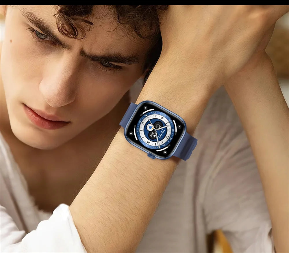 Smartwatch For Men Women Sports Call Smart Watch Fitness Tracker Heart Rate Monitor Custom Dial Watches Heart Rate Waterproof