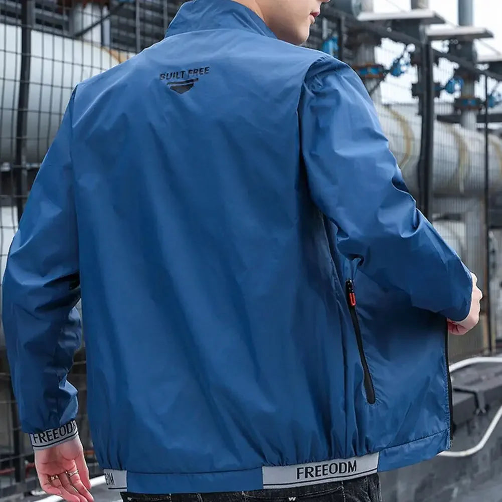 Jackets Men Windbreaker Coats Male Sunscreen Clothing Summer Camping Jacket Ultrathin Cycling Motorcycling Fishing Top