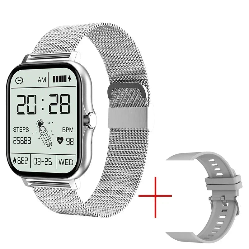New Smartwatch 1.68" Screen Health Monitoring Watches IP68 Waterproof Sports Fitness Smart Watch for Men Women Reloj Hombre