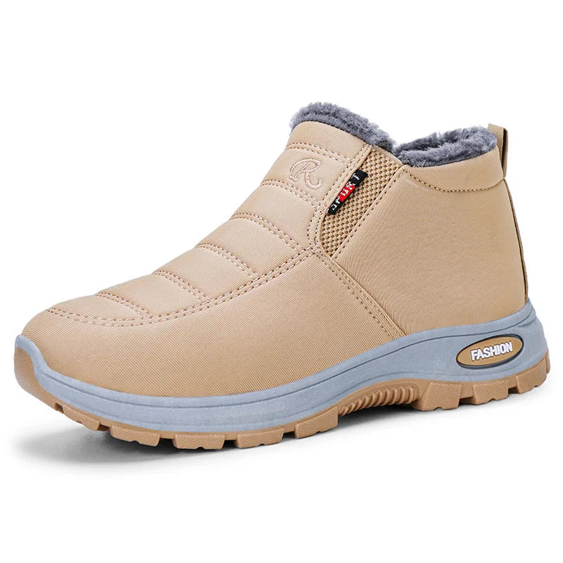 Waterproof Winter Boots for Women 2025 New Plush Snow Boots Women Ankle Boots Warm Black Couple Cotton Couples Platform Shoes