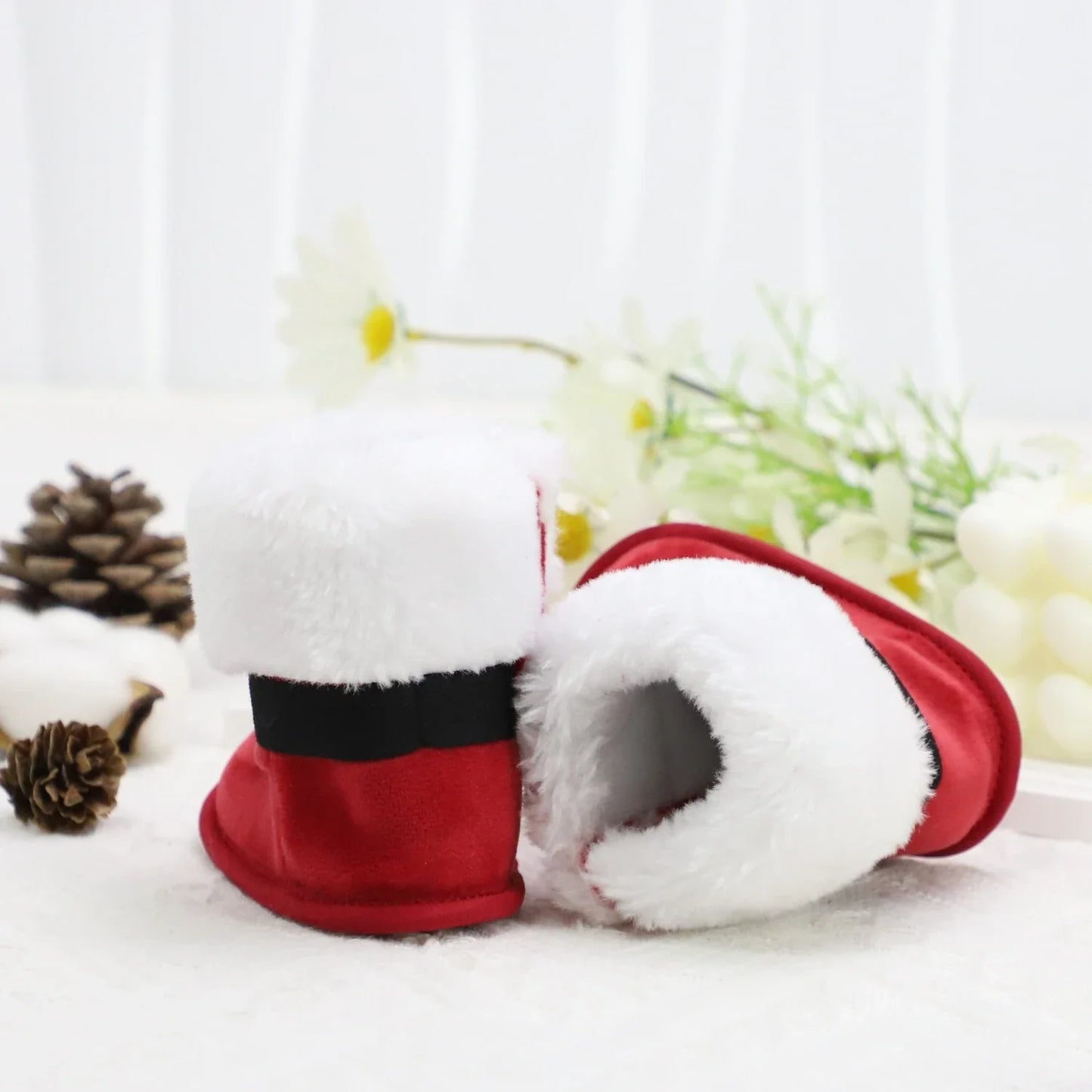 0-1 Year Old Baby Winter Thick and Warm Snow Boots With Added Fleece Soft Soled Warm High Boots