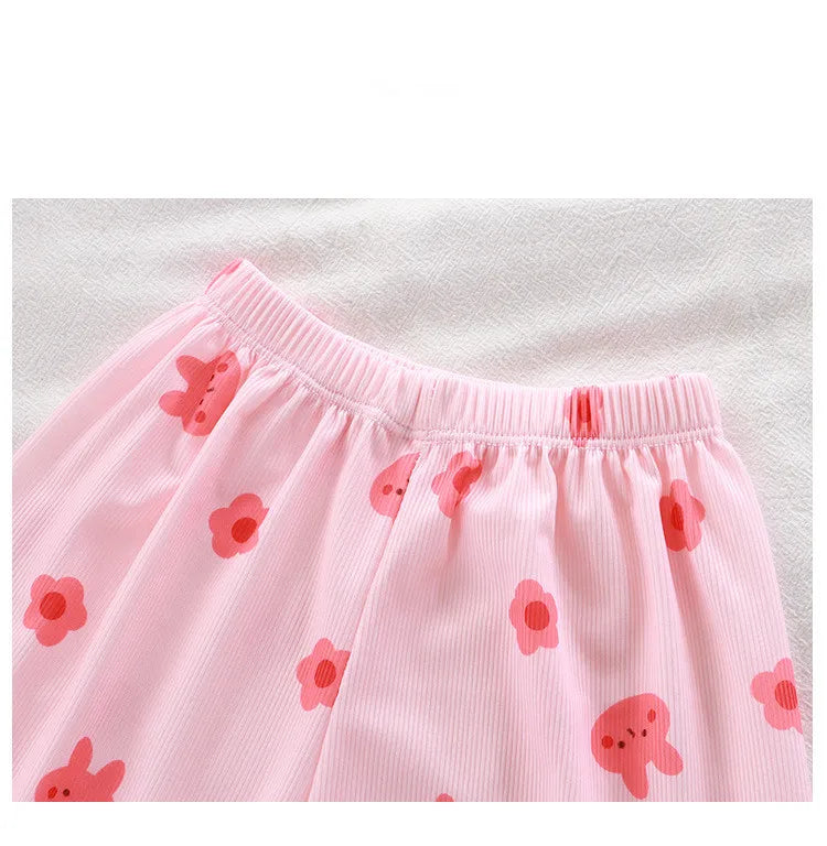 Baby Pajamas Sets Child Pajamas Toddler Short Sleeve Baby Nightwear Pyjamas Kids Cartoon Homewear Clothes