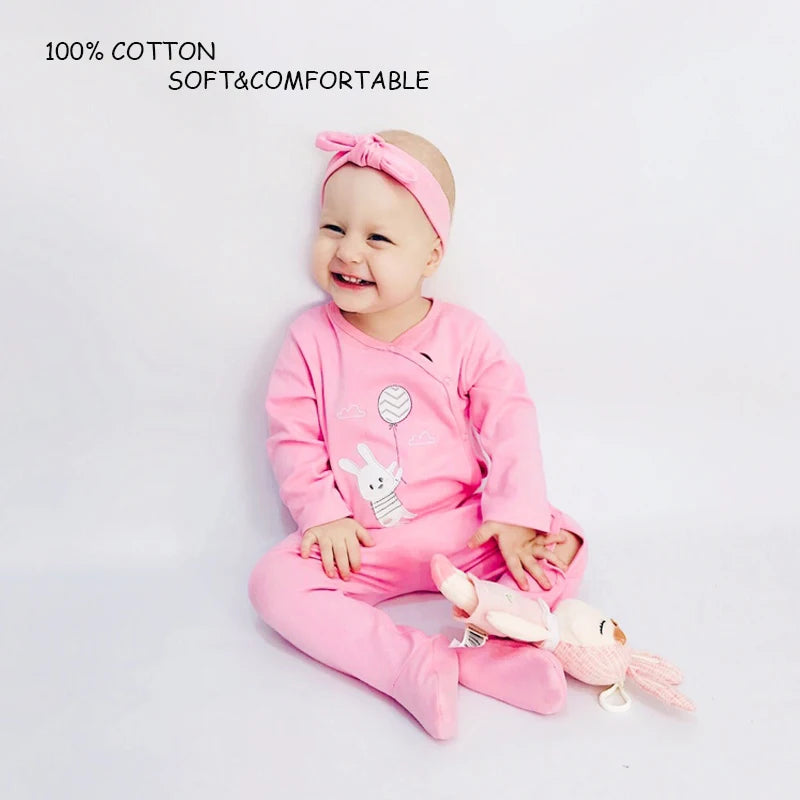 5Pcs Baby Rompers Girls Pink Clothing Newborn Bodysuit 100 Cotton Girls Unicorn Pajamas Overalls 0-12 Months Free Shipping