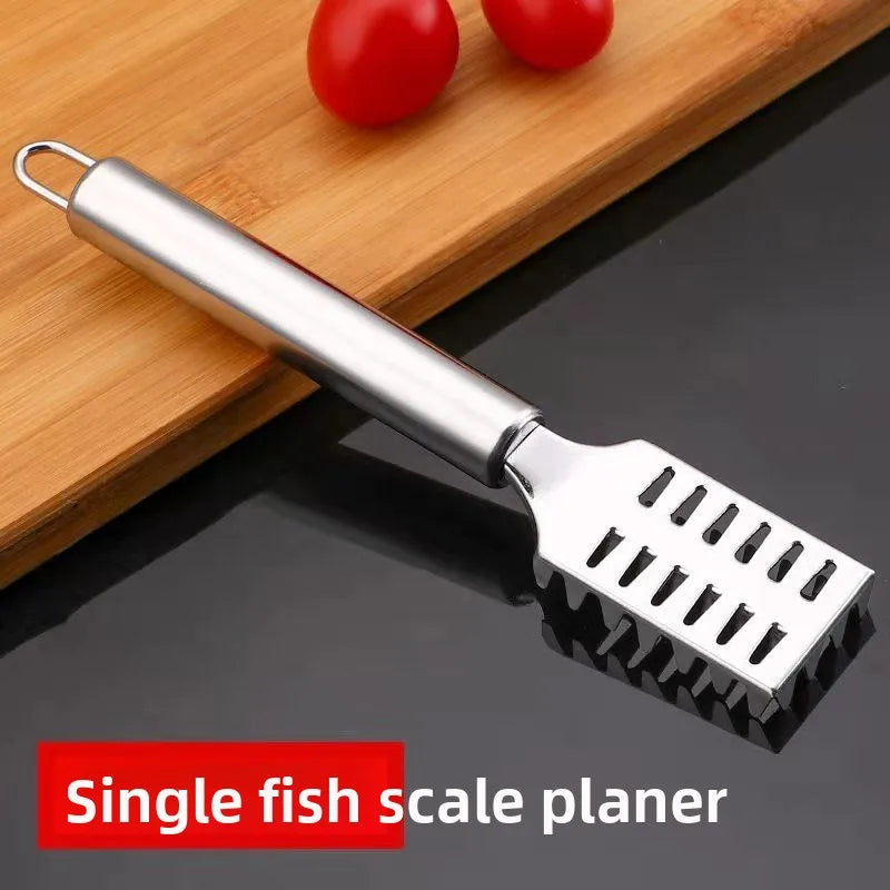Stainless Steel Fish Scaler Remover Tool, Anti Splash Fish Scale Scraper with Non Slip Handle, Easy Cleaning Kitchen Gadget.