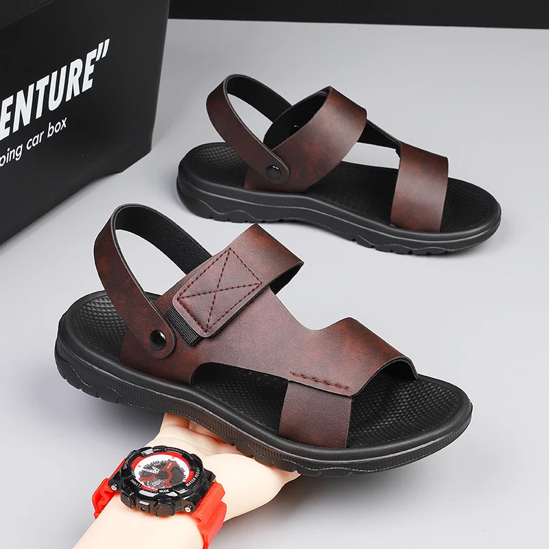 Sandals Men's Summer 2025 Casual Dual-Purpose Large Size Beach Shoes Outdoor Non-Slip Slippers Wading and River Tracing Shoes