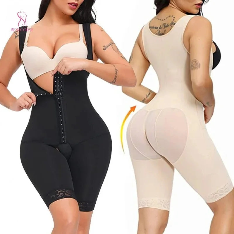 Stage 2 Bbl Faja Colombianas Post Op Surgery Supplies Surgical Postpartum Posparto Women High Compression Shapewear Body Shaper