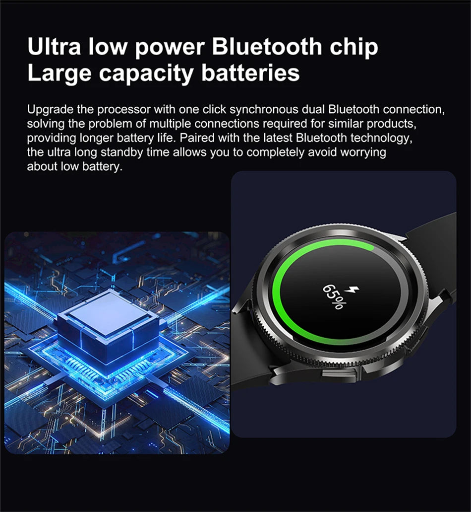 2025 New Smart Watch 6 Men's Outdoor Sports 100+ Sport Modes IP68 Waterproof Watch AMOELD HD Screen Smartwatch Android IOS
