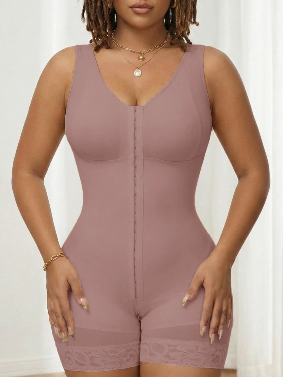 Fajas Colombiana Tummy Tuck Compression Garment with Bra & Hook Closure High Compression Tummy Control Butt Lifter Bodysuit