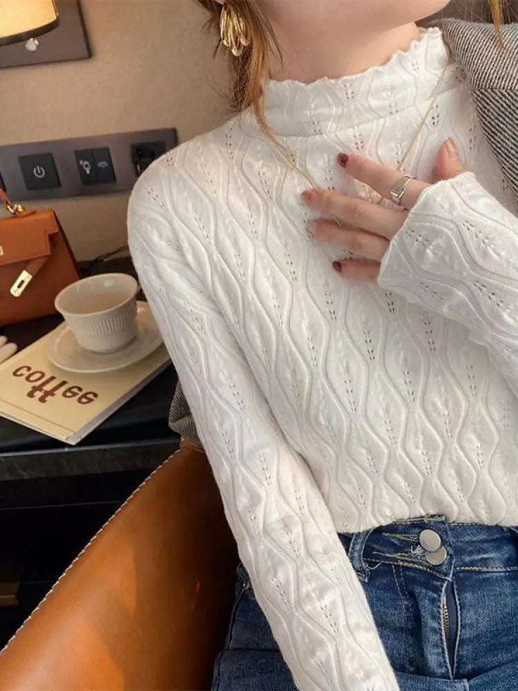 2026 Cashmere Turtleneck Women Sweaters Autumn Winter Warm Pullover Slim Tops Knitted Sweater Jumper Soft Pull Female