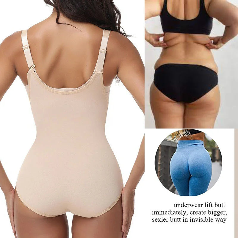 GUUDIA Lower Tummy Control Faja Colombianas Butt Lifting Control Fajas Adjustable Straps Back Fat Smooth Body Shaper Low Belly
