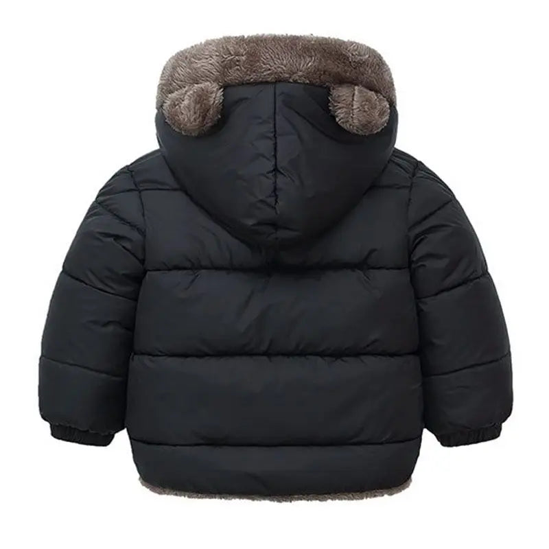 Cashmere Children Coat 2023 Autumn Winter Thicken Jacket Boys Girls Solid Color Hooded Jackets Kids Parka Outerwear 2-6 Years
