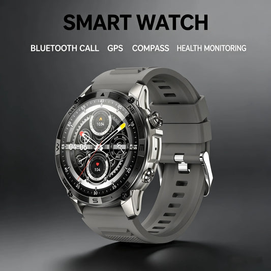 Smart Watch 2026 For Android IOS GPS Compass Sports Smart Watches For Man Women HD AMOLED Bluetooth Call Waterproof Smartwatch
